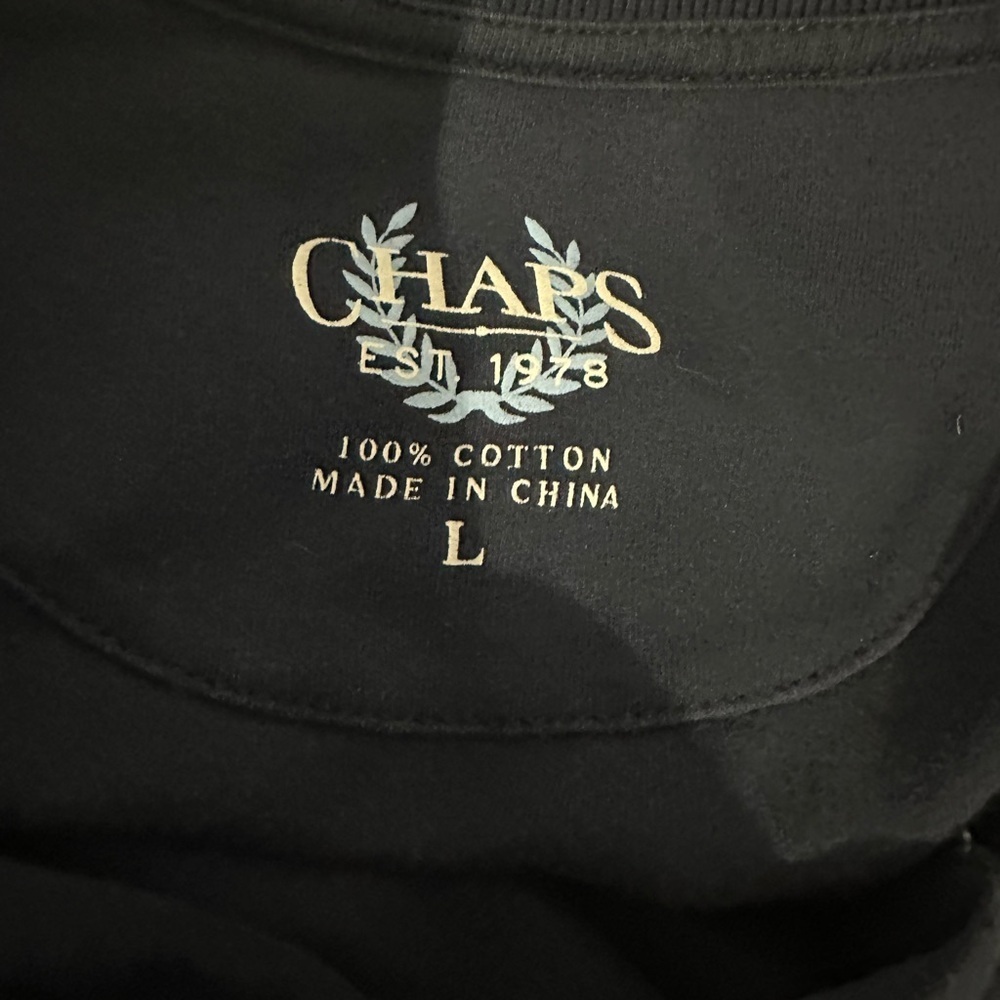 Chaps Men’s Navy Polo Shirt Size L - Picture 3 of 3